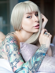Olgakulaga in Think Pink by Suicide Girls